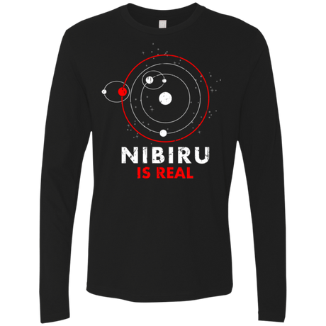 T-Shirts Black / Small Nibiru is Real Men's Premium Long Sleeve