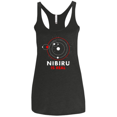 T-Shirts Vintage Black / X-Small Nibiru is Real Women's Triblend Racerback Tank