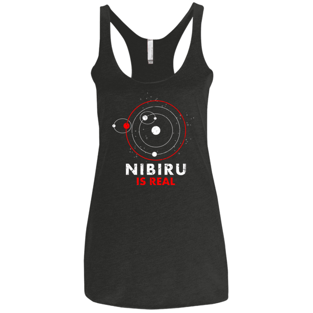 T-Shirts Vintage Black / X-Small Nibiru is Real Women's Triblend Racerback Tank