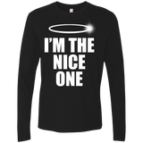 T-Shirts Black / Small Nice One Men's Premium Long Sleeve