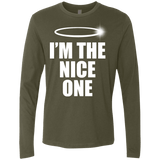 T-Shirts Military Green / Small Nice One Men's Premium Long Sleeve
