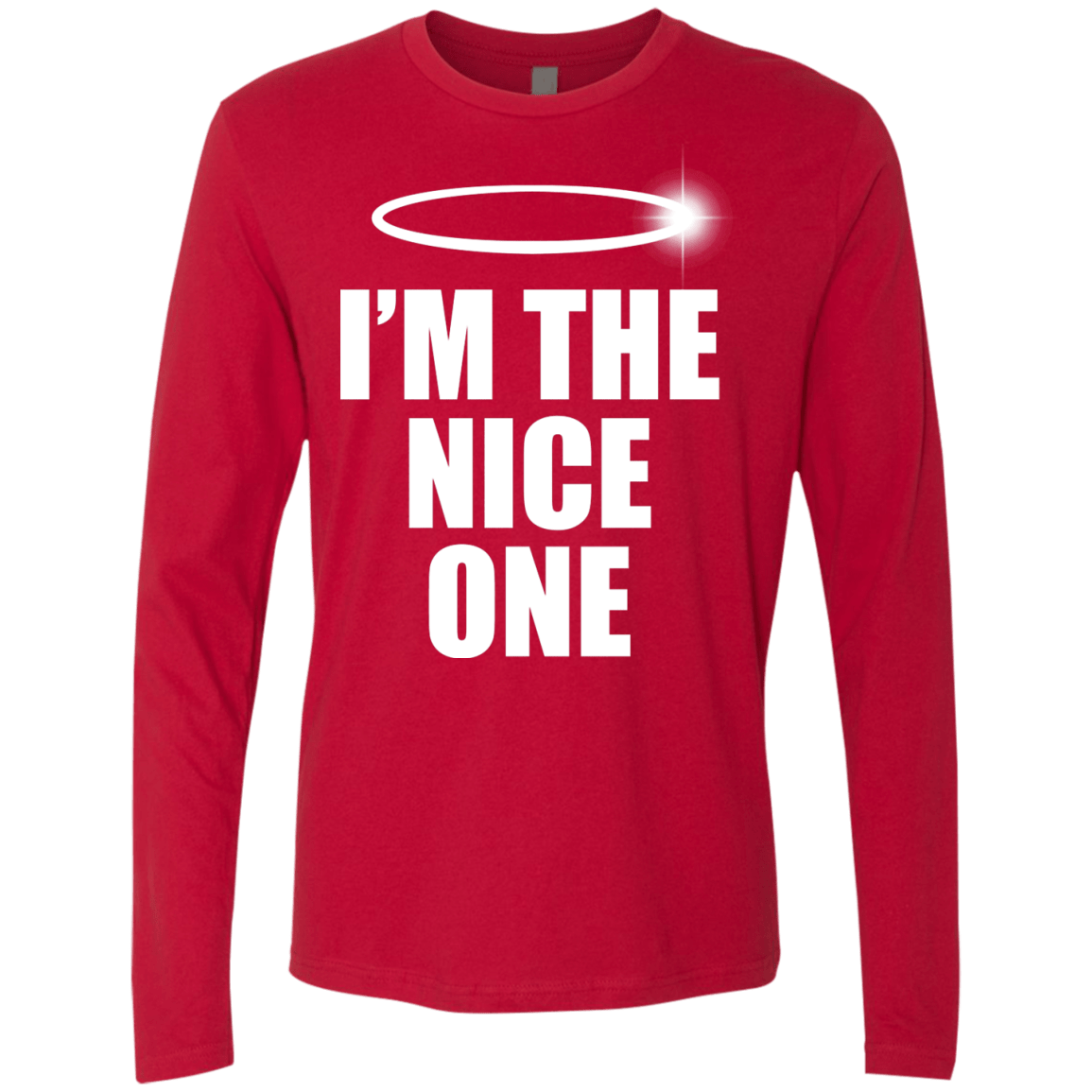T-Shirts Red / Small Nice One Men's Premium Long Sleeve