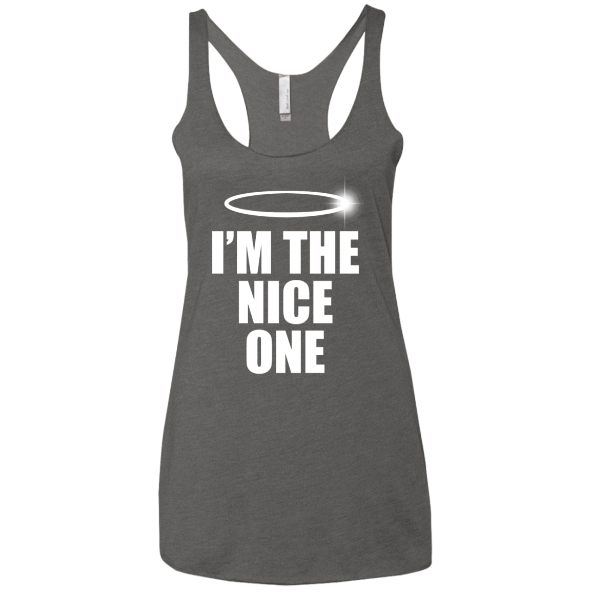 T-Shirts Premium Heather / X-Small Nice One Women's Triblend Racerback Tank