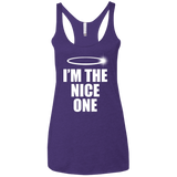 T-Shirts Purple / X-Small Nice One Women's Triblend Racerback Tank