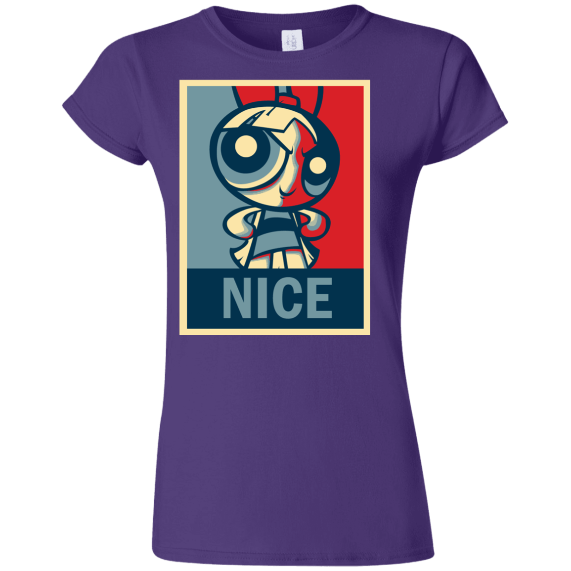 T-Shirts Purple / S Nice Powerpuff Junior Slimmer-Fit T-Shirt