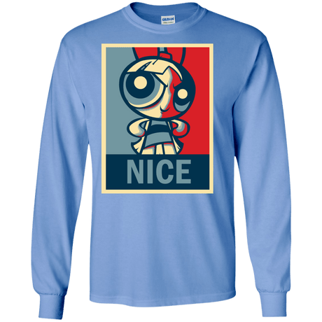 T-Shirts Carolina Blue / S Nice Powerpuff Men's Long Sleeve T-Shirt