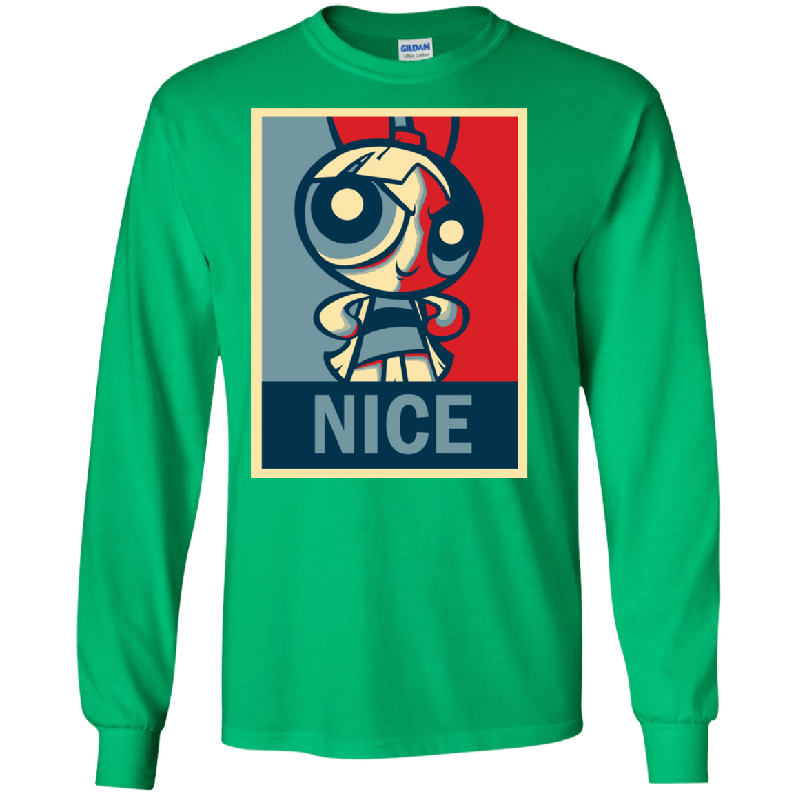 T-Shirts Irish Green / S Nice Powerpuff Men's Long Sleeve T-Shirt