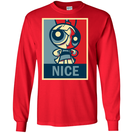 T-Shirts Red / S Nice Powerpuff Men's Long Sleeve T-Shirt