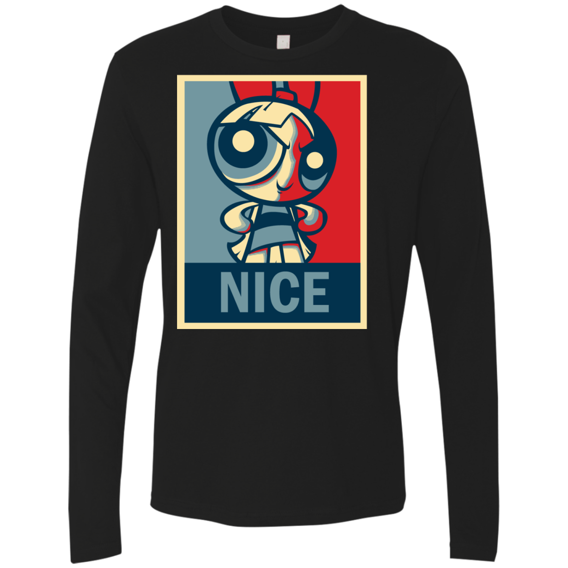T-Shirts Black / S Nice Powerpuff Men's Premium Long Sleeve