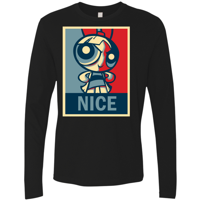 T-Shirts Black / S Nice Powerpuff Men's Premium Long Sleeve