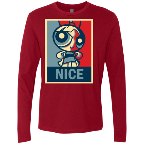 T-Shirts Cardinal / S Nice Powerpuff Men's Premium Long Sleeve