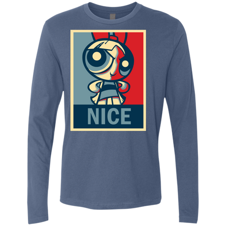 T-Shirts Indigo / S Nice Powerpuff Men's Premium Long Sleeve