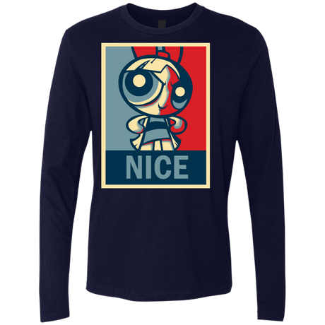 T-Shirts Midnight Navy / S Nice Powerpuff Men's Premium Long Sleeve