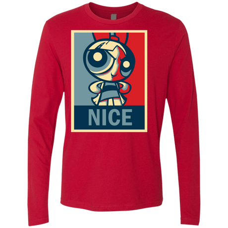 T-Shirts Red / S Nice Powerpuff Men's Premium Long Sleeve