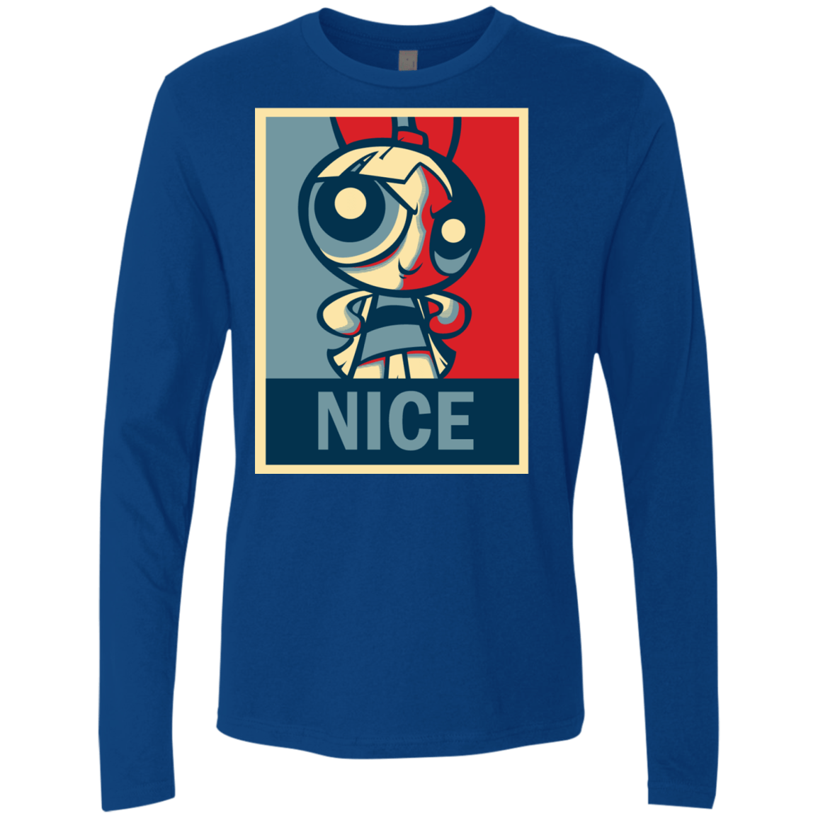 T-Shirts Royal / S Nice Powerpuff Men's Premium Long Sleeve