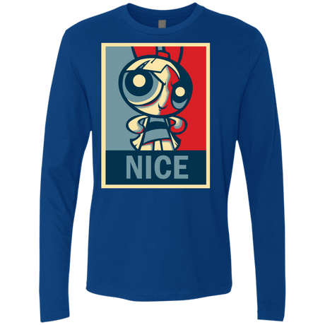 T-Shirts Royal / S Nice Powerpuff Men's Premium Long Sleeve