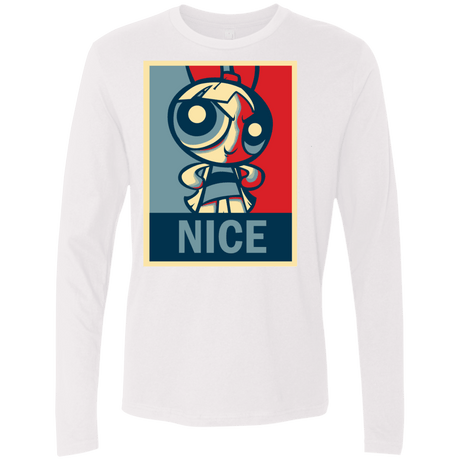 T-Shirts White / S Nice Powerpuff Men's Premium Long Sleeve