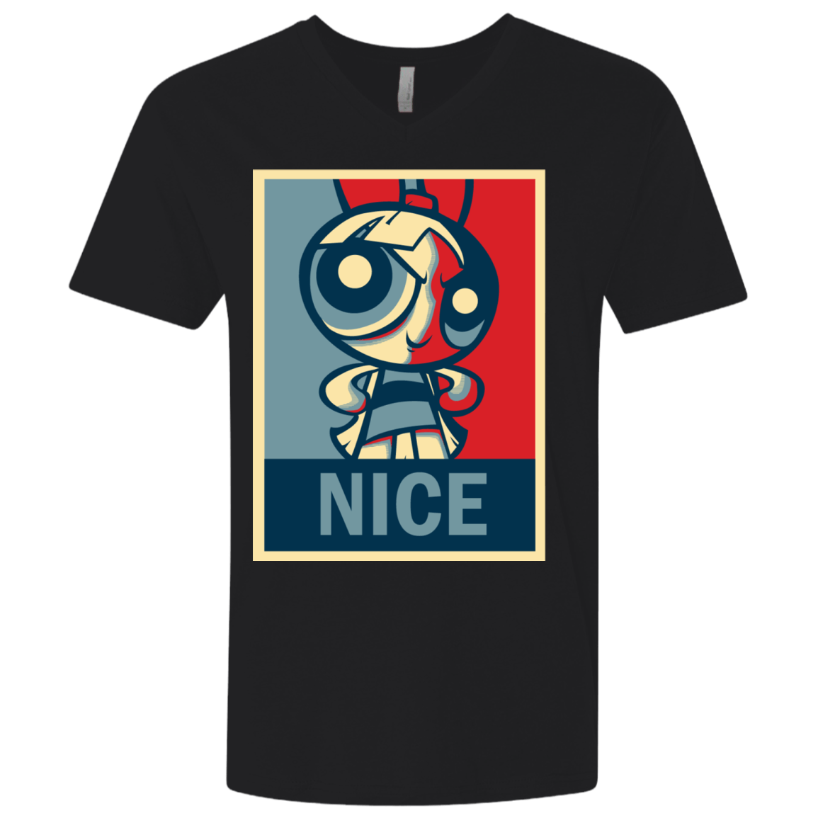 T-Shirts Black / X-Small Nice Powerpuff Men's Premium V-Neck