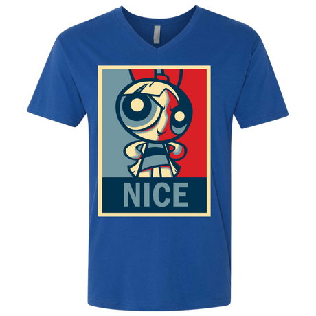 T-Shirts Royal / X-Small Nice Powerpuff Men's Premium V-Neck