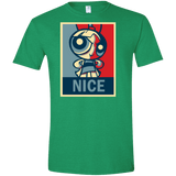 T-Shirts Heather Irish Green / S Nice Powerpuff Men's Semi-Fitted Softstyle