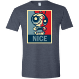 T-Shirts Heather Navy / S Nice Powerpuff Men's Semi-Fitted Softstyle