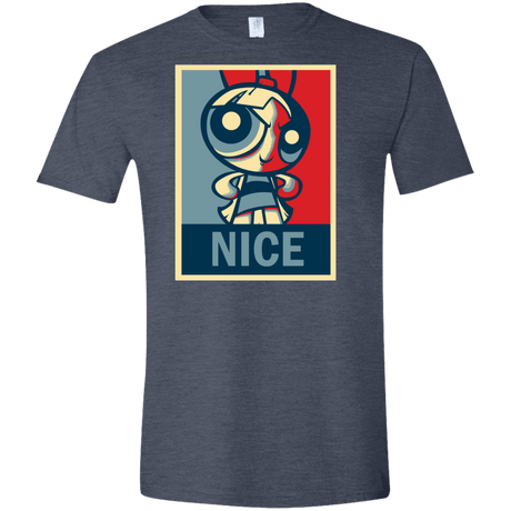T-Shirts Heather Navy / S Nice Powerpuff Men's Semi-Fitted Softstyle