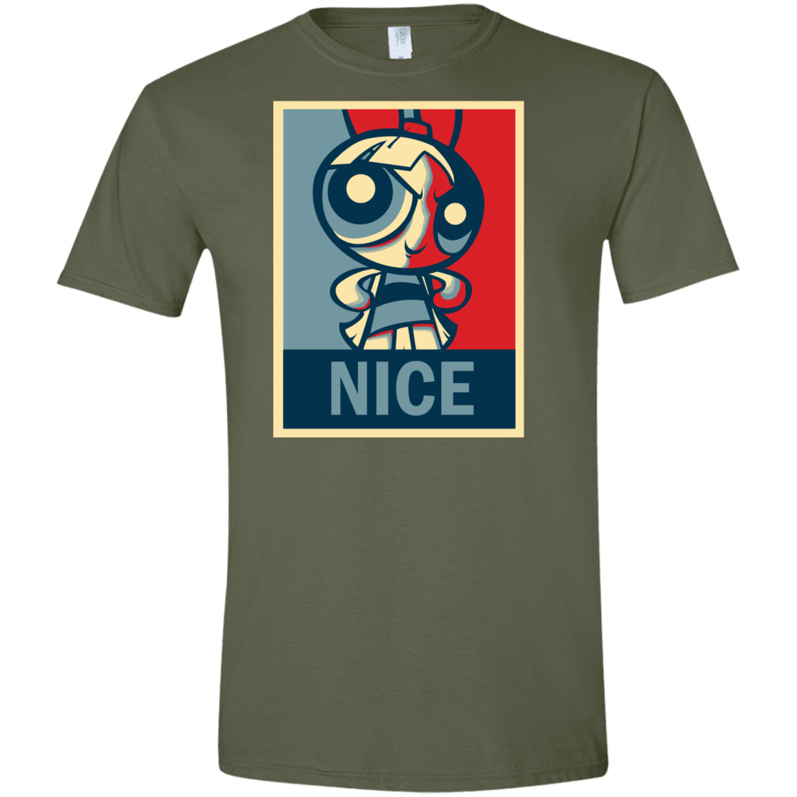 T-Shirts Military Green / S Nice Powerpuff Men's Semi-Fitted Softstyle