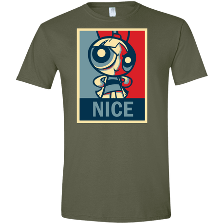 T-Shirts Military Green / S Nice Powerpuff Men's Semi-Fitted Softstyle