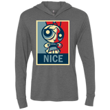 T-Shirts Premium Heather / X-Small Nice Powerpuff Triblend Long Sleeve Hoodie Tee