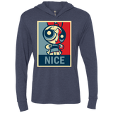 T-Shirts Vintage Navy / X-Small Nice Powerpuff Triblend Long Sleeve Hoodie Tee