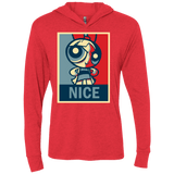 T-Shirts Vintage Red / X-Small Nice Powerpuff Triblend Long Sleeve Hoodie Tee