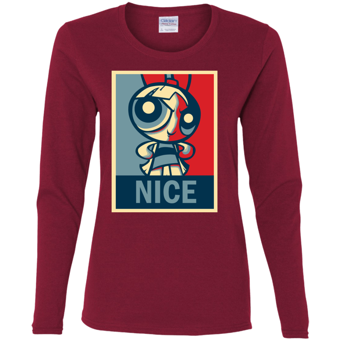 T-Shirts Cardinal / S Nice Powerpuff Women's Long Sleeve T-Shirt