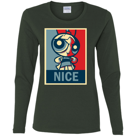 T-Shirts Forest / S Nice Powerpuff Women's Long Sleeve T-Shirt