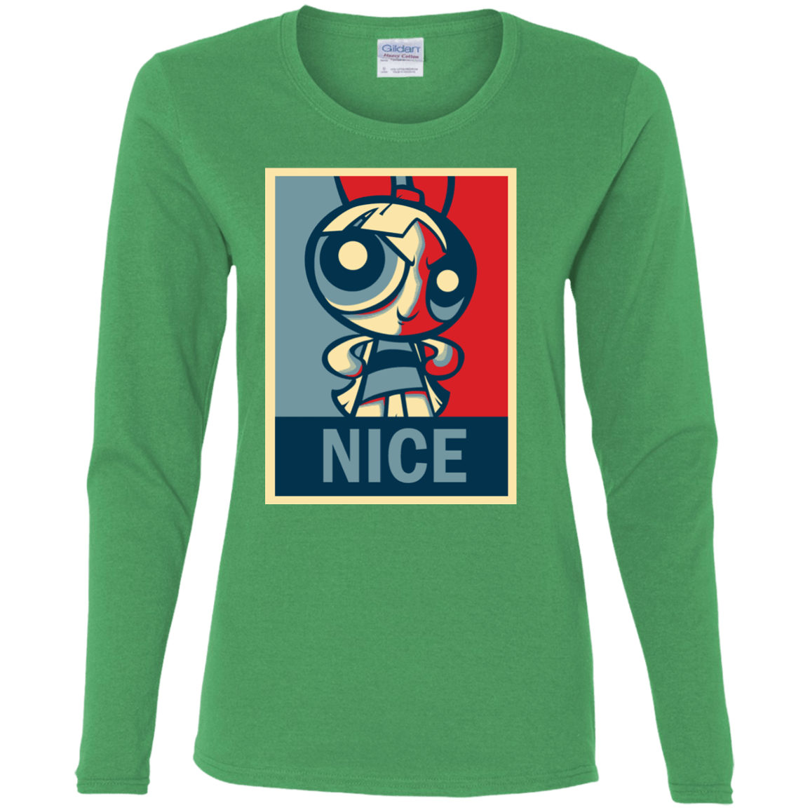 T-Shirts Irish Green / S Nice Powerpuff Women's Long Sleeve T-Shirt