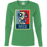 T-Shirts Irish Green / S Nice Powerpuff Women's Long Sleeve T-Shirt