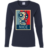 T-Shirts Navy / S Nice Powerpuff Women's Long Sleeve T-Shirt