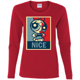 T-Shirts Red / S Nice Powerpuff Women's Long Sleeve T-Shirt