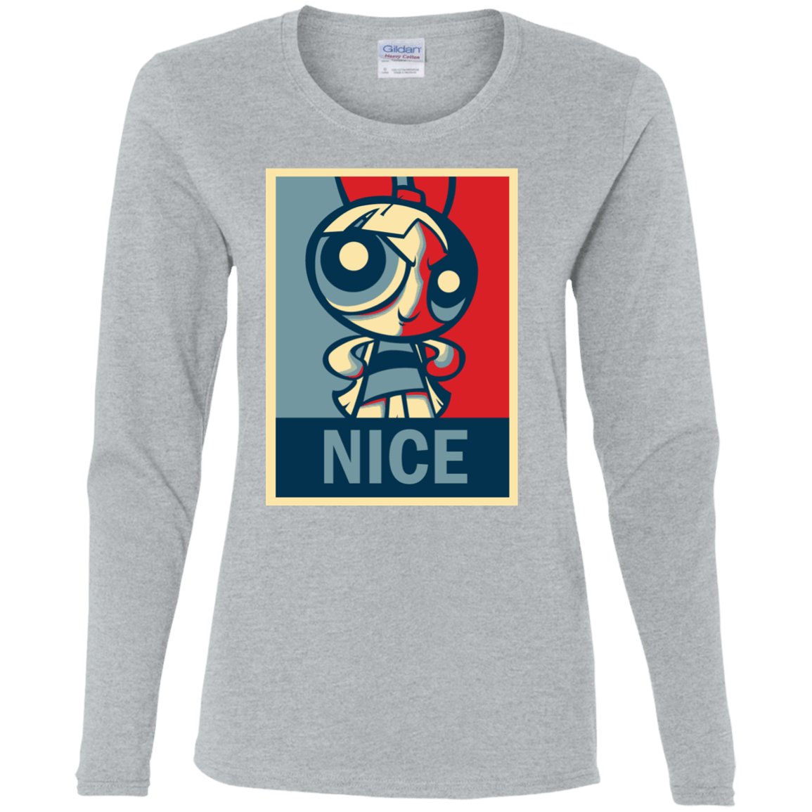 T-Shirts Sport Grey / S Nice Powerpuff Women's Long Sleeve T-Shirt