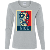 T-Shirts Sport Grey / S Nice Powerpuff Women's Long Sleeve T-Shirt