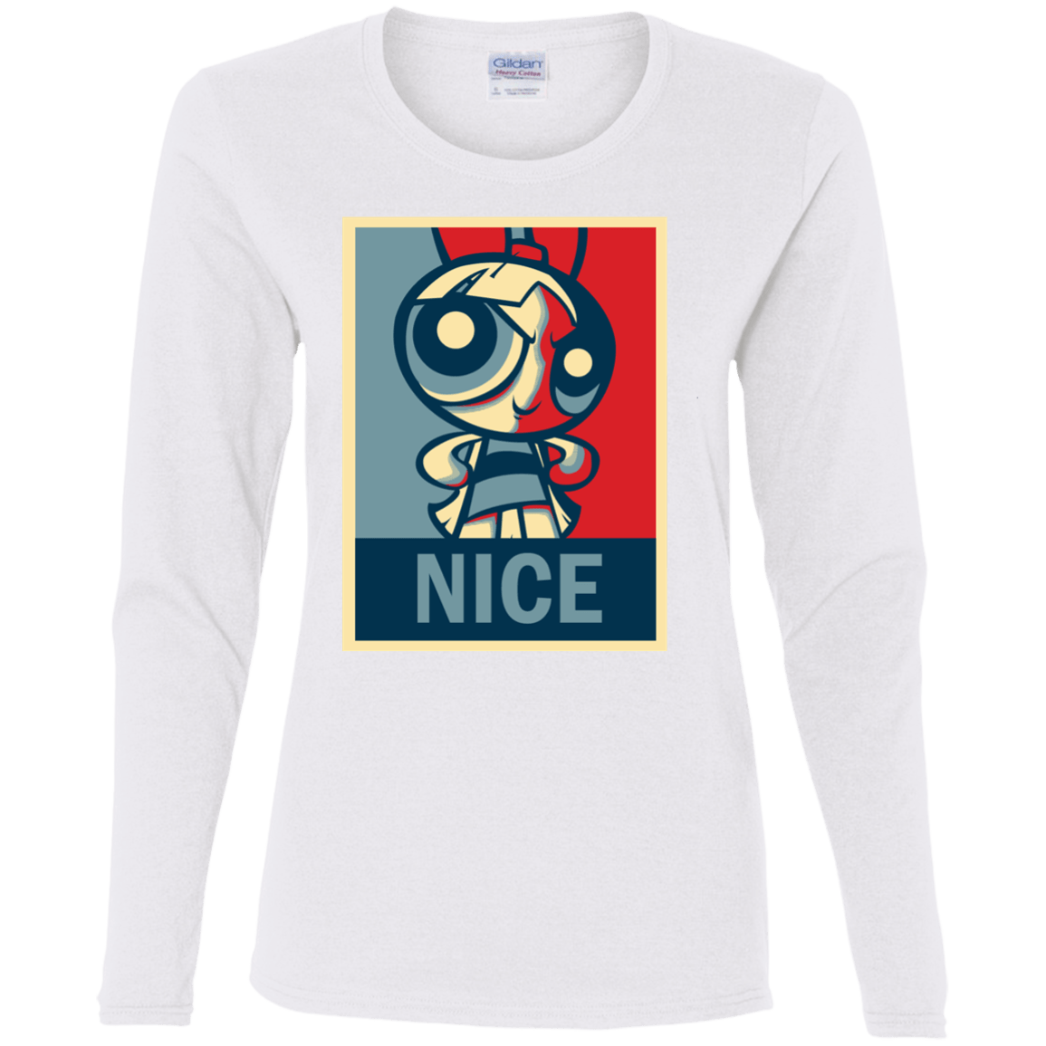 T-Shirts White / S Nice Powerpuff Women's Long Sleeve T-Shirt