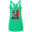 T-Shirts Envy / X-Small Nice Powerpuff Women's Triblend Racerback Tank