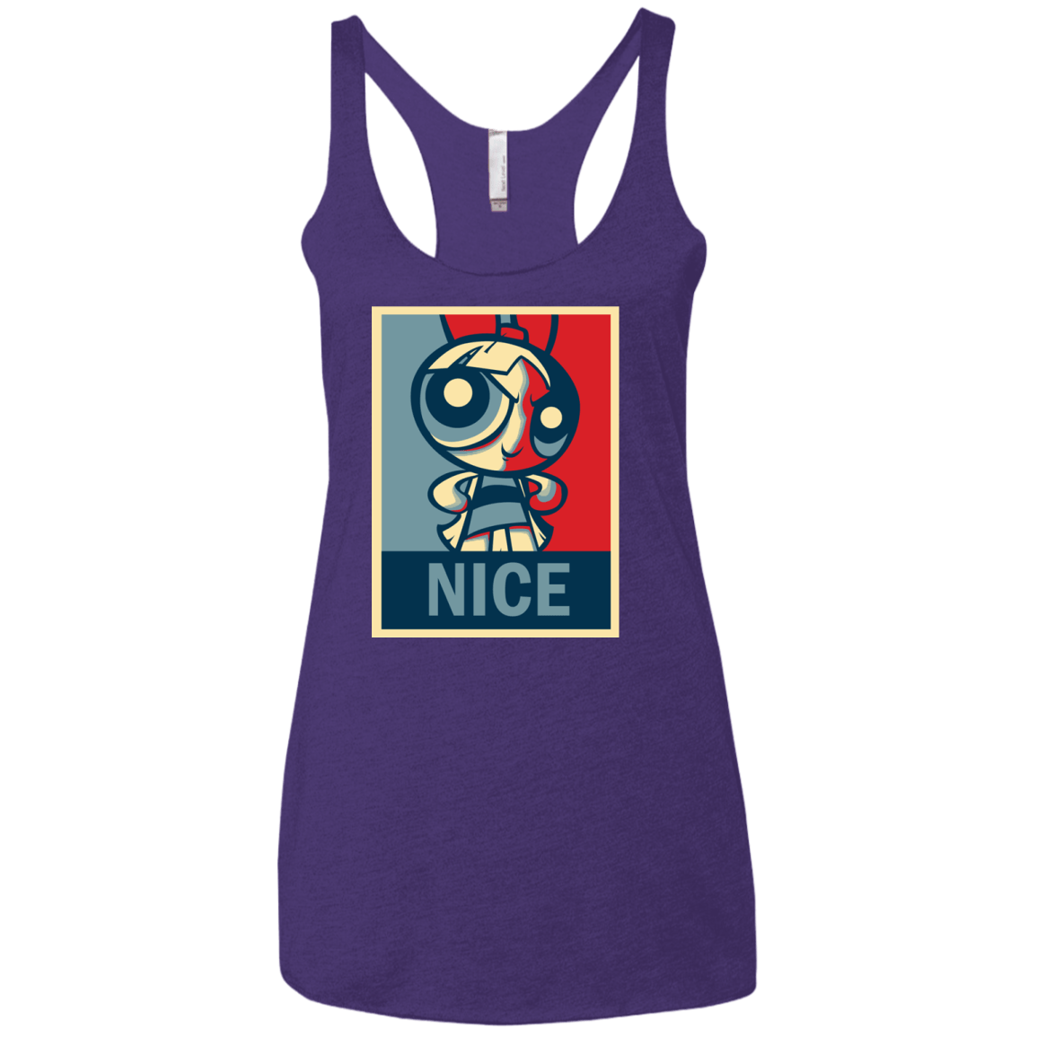 T-Shirts Purple Rush / X-Small Nice Powerpuff Women's Triblend Racerback Tank