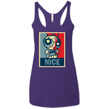 T-Shirts Purple Rush / X-Small Nice Powerpuff Women's Triblend Racerback Tank