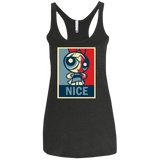 T-Shirts Vintage Black / X-Small Nice Powerpuff Women's Triblend Racerback Tank