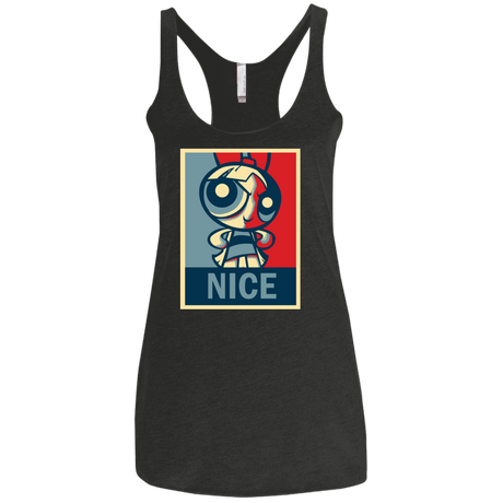 T-Shirts Vintage Black / X-Small Nice Powerpuff Women's Triblend Racerback Tank