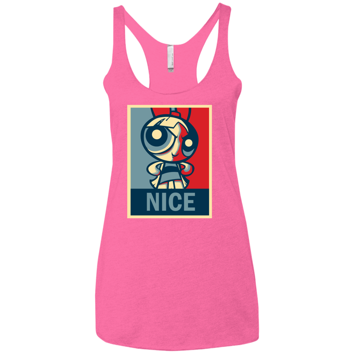 T-Shirts Vintage Pink / X-Small Nice Powerpuff Women's Triblend Racerback Tank