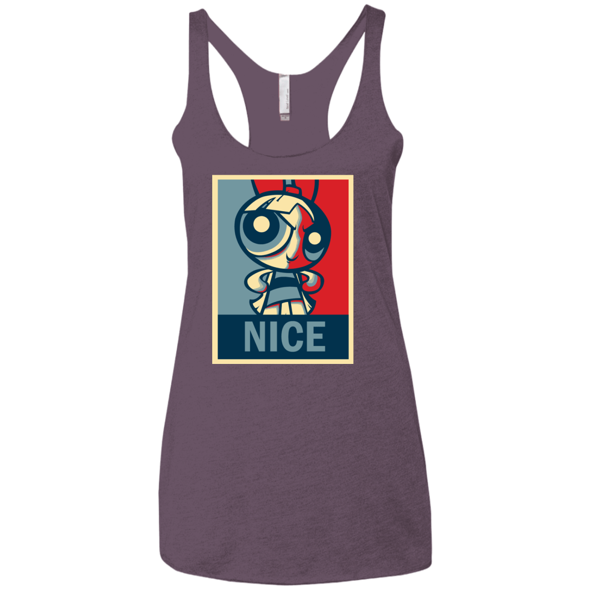 T-Shirts Vintage Purple / X-Small Nice Powerpuff Women's Triblend Racerback Tank