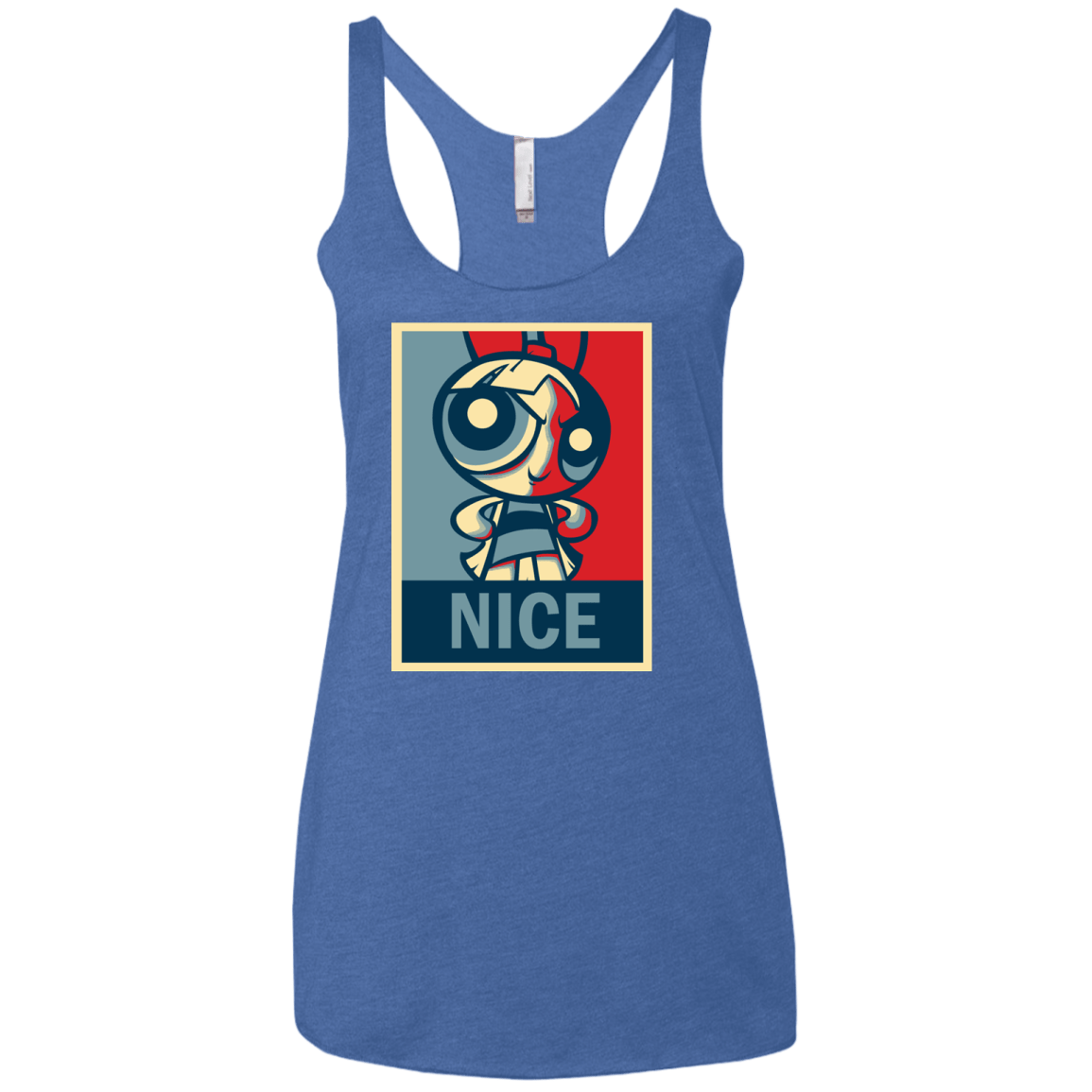 T-Shirts Vintage Royal / X-Small Nice Powerpuff Women's Triblend Racerback Tank