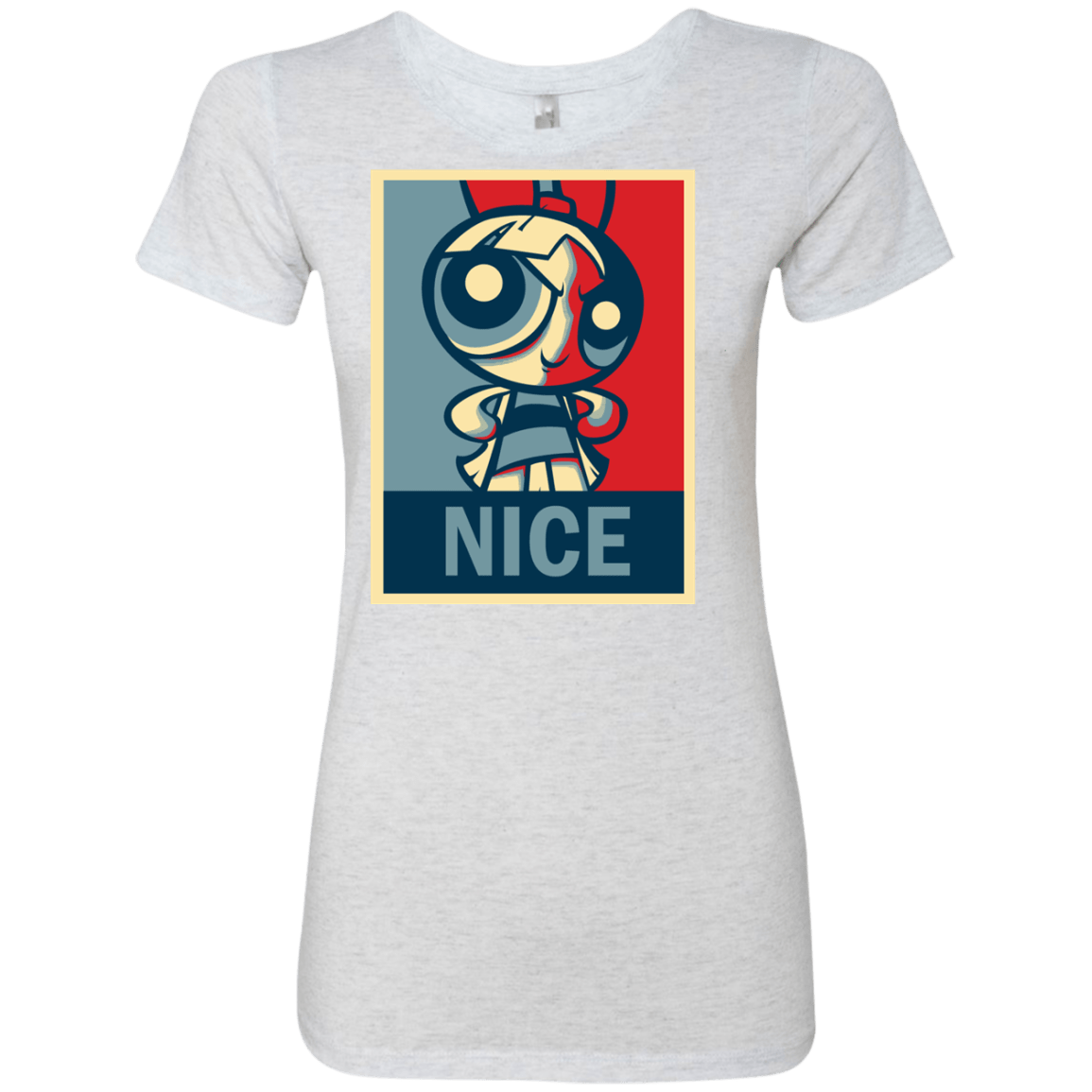 T-Shirts Heather White / S Nice Powerpuff Women's Triblend T-Shirt