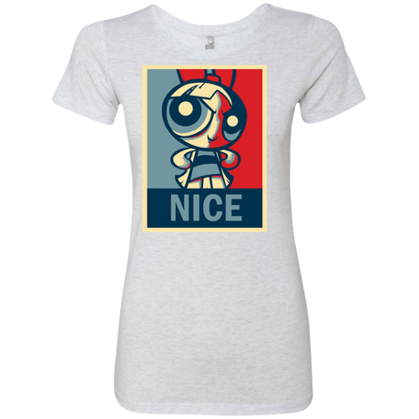 T-Shirts Heather White / S Nice Powerpuff Women's Triblend T-Shirt